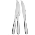 Faca De Churrasco Milano 3 Peças Em Aço Inox Brinox 5122/318