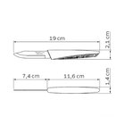 Faca De Legumes E Frutas Tramontina Lyf Lâmina Aço Inox Cabo