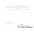 Faca De Mesa Cannes Forjada Em Aco Inox Tramontina