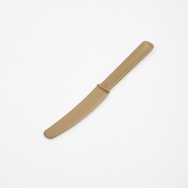 Faca de mesa descartável Silver Festas dourado 10und.