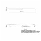 Faca De Mesa Forjada Tramontina Sevilha Em Aço Inox Alto Bril