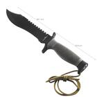 Faca De Sobrevivência 7' Scorpion Nautika Aço Inox Tática Aca