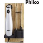 Faca Elétrica Inox Philco 120w Duas Lâminas +suporte Madeira