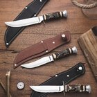 Faca Esporte 5 Outdoor Marrom Lamina De Aco Inox E Cabo De Ab