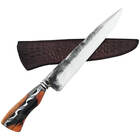 Faca Forjada Full Tang 10" Aço Carbono 1070 Cabo Invertido Hí