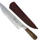 Faca Gaúcha 8" Aço Inox Churrasco Cabo Madeira Trabalhado