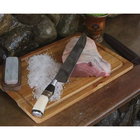 Faca Gaúcha Churrasco 8" Inox Cabo Curvo Chifre Madeira Osso