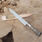 Faca Hickmann 9'' Aço Inox Cabo Rabo Tatu Sintético Bainha