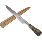 Faca Hickmann 9'' Aço Inox Cabo Rabo Tatu Sintético Bainha