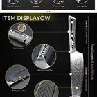 Faca Japonesa De Chef Myvit Faca De Cozinha Vg 67 Camadas Aço