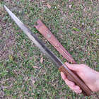 Faca Javalizeira Artesanal 12' Aço Carbono 1070 Caça Javali R