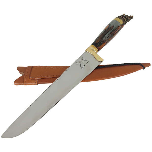 Faca Javalizeira Caça 10' Inox Cirúrgico 3mm Híbrido Cartucho