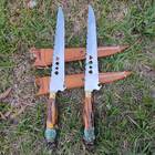 Faca Javalizeira Estreita Caça Artesanal 10' Inox Cirúrgico 3