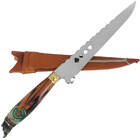 Faca Javalizeira Estreita Caça Artesanal 10' Inox Cirúrgico 3