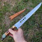 Faca Javalizeira Estreita Caça Artesanal 10' Inox Cirúrgico 3