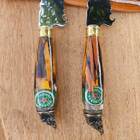 Faca Javalizeira Estreita Caça Artesanal 10' Inox Cirúrgico 3