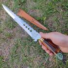 Faca Javalizeira Estreita Caça Artesanal 10' Inox Cirúrgico 3