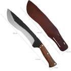 Faca Kukri Artesanal Full Tang 7mm Aço Carbono 1070 Com 10 Po