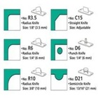 Faca Lâmina Extra Para Canteadeira De Mesa 6x1 Raio10mm