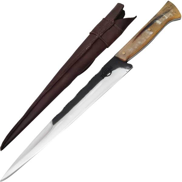 Faca Língua De Chimango 11' Artesanal Aço Cirúrgico Inox 420c