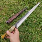 Faca Língua De Chimango 11' Artesanal Aço Cirúrgico Inox 420c