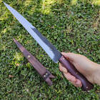 Faca Língua De Chimango 11" Artesanal Aço Cirúrgico Inox 420c