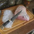 Faca Modelo Tesoura De Tosquia Artesanal 7' Aço Carbono 1070