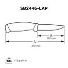 Faca Multiuso C/ Lamina De Aco Inoxidavel 220mm Laplander Sb2