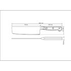 Faca Nakiri Tramontina Sushi Com Lâmina Em Aço Inox E Cabo De