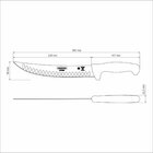 Faca Para Carne Butcher Com Lamina Em Aco Inox E Cabo Em Poli