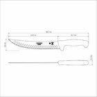 Faca Para Carne Butcher Com Lamina Em Aco Inox E Cabo Em Poli