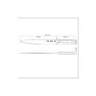 Faca Para Carne Century Com Lamina Em Aço Inox E Cabo Em Poli