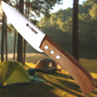 Faca Para Castrar Capar Camping E Pescaria Aço Inox 4\" Com B