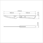 Faca Para Churrasco 4 Polywood Castanho Lamina De Aco Inox E