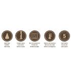 Faca Para Churrasco Fio Liso Cabo Madeira Tratada Vermelho 5"