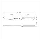 Faca Para Cozinha 6 Century Preto Lamina De Aco Inox E Cabo D