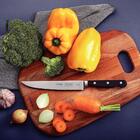 Faca Para Cozinha 6 Century Preto Lamina De Aco Inox E Cabo D