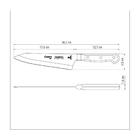 Faca Para Fatiar E Picar Century Lamina Aço Inox E Cabo Em Po