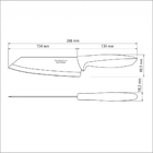 Faca Para Fatiar E Picar Tramontina Plenus Com Lâmina Em Aço