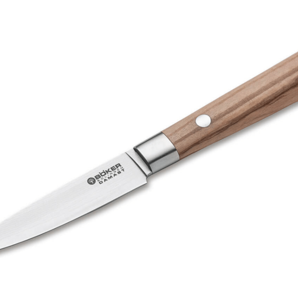 Faca Para Legumes Böker Damast 10cm Com Lâmina De Aço Damasco