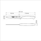 Faca Para Legumes Frutas 4 Premium Branco Lamina De Aco Inox