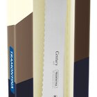 Faca Para Pao 8 Century Preto Lamina De Aco Inox E Cabo De Po