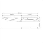 Faca Peixeira 6" Universal Marrom