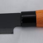 Faca Peixeira 8 Polegadas Inox Premium Wood Black Cabo Madeir