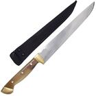 Faca Peixeira Artesanal Aço Inox Cabo De Chifre 8 Polegadas C