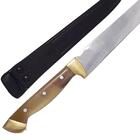 Faca Peixeira Artesanal Aço Inox Cabo De Chifre 8 Polegadas C