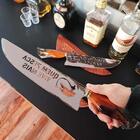 Faca Pescador Churrasco Artesanal 10' Cabo Hibrido Lâmina Vaz