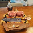 Faca Pescador Churrasco Artesanal 10' Cabo Hibrido Lâmina Vaz