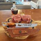 Faca Pescador Churrasco Artesanal 10' Cabo Hibrido Lâmina Vaz