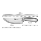 Faca Profissional Inteiriça 26,5cm Em Aço Inox Linha Texa N6